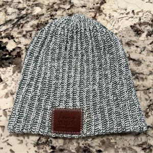 Love Your Melon Hunter Green/White Knit Beanie